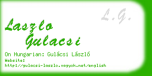 laszlo gulacsi business card