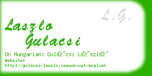 laszlo gulacsi business card